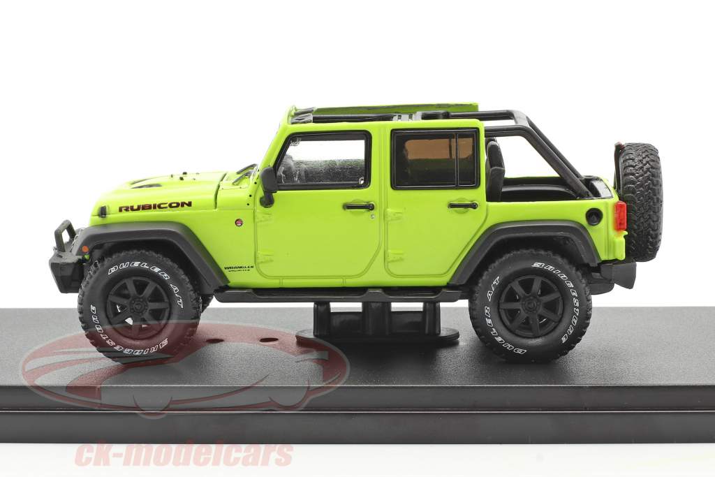 Jeep Wrangler Unlimited Rubicon 建設年 2016 hyper 緑 1:43 Greenlight