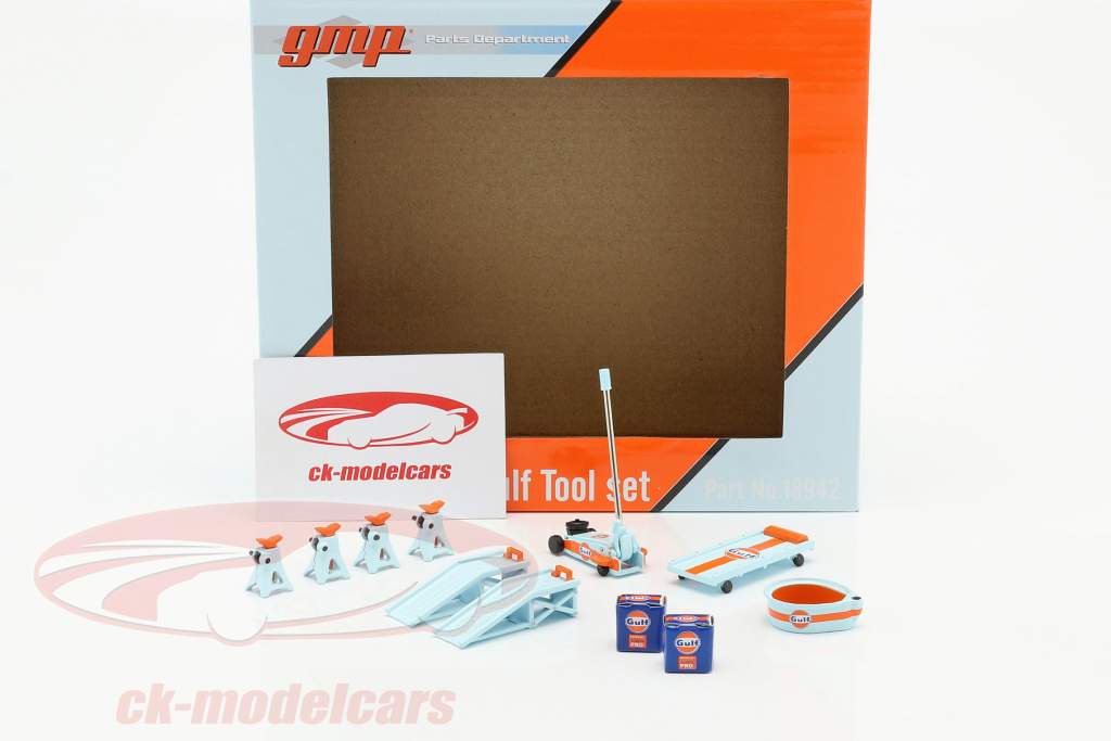 Gulf Tool Set 蓝色 / 橙子 1:18 GMP