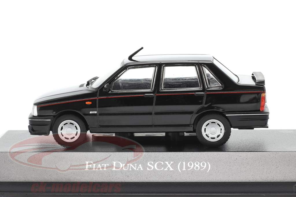 Fiat Duna SCX year 1989 black 1:43 Altaya