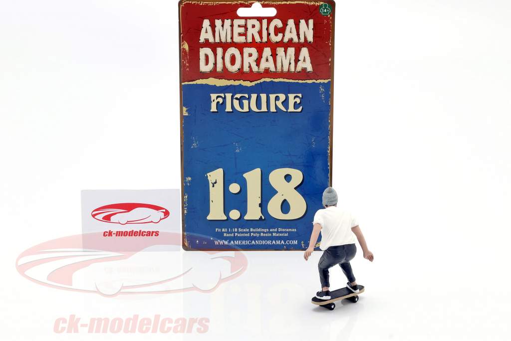 Skateboarder figure #2 1:18 American Diorama