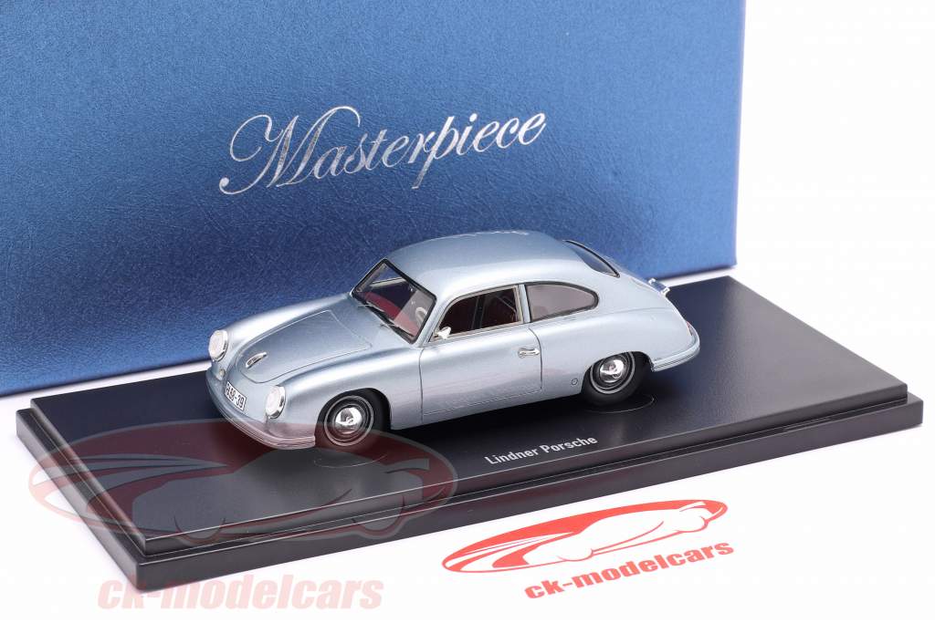 Lindner Porsche prototipo Anno di costruzione 1953 blu argento 1:43 AutoCult