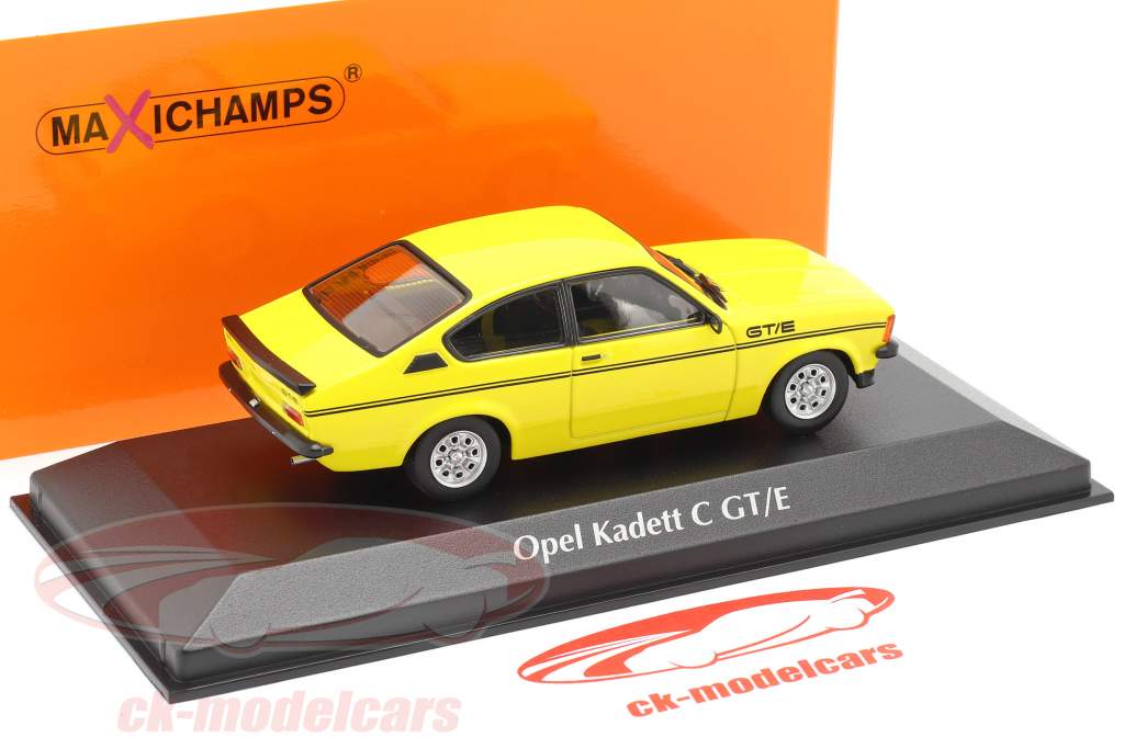 Opel Kadett C GT/E Année de construction 1978 Jaune 1:43 Minichamps