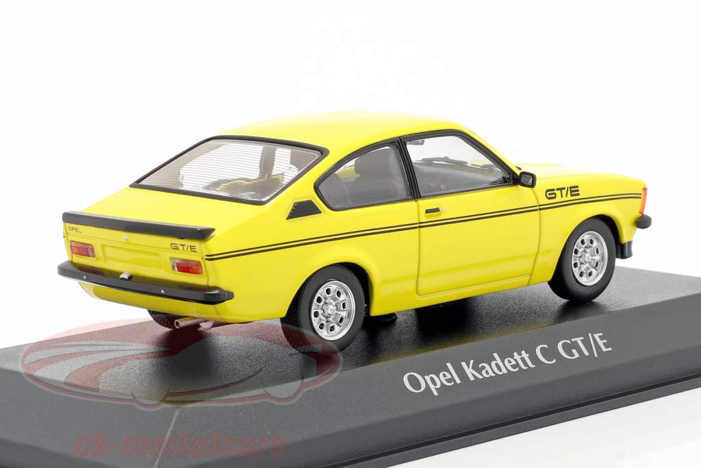 Opel Kadett C GT/E Byggeår 1978 gul 1:43 Minichamps