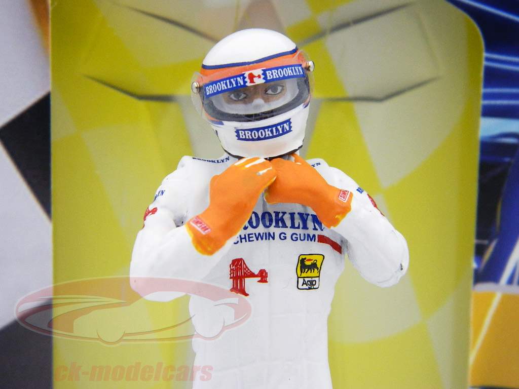 J.Scheckter driver figure formula 1 world champion 1979 ready to race 1:18 TopMo