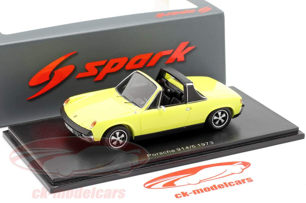 Porsche 914/6 Année de construction 1973 Jaune 1:43 Spark