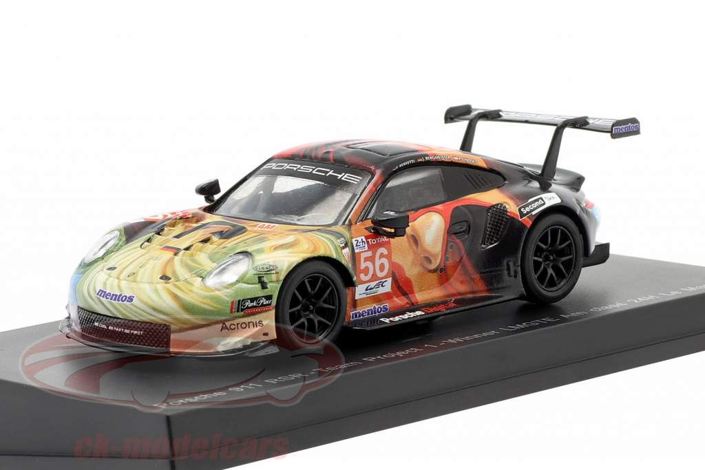 Porsche 911 RSR #56 ganador LMGTE Am 24h LeMans 2019 Team Project 1 1:64 Spark