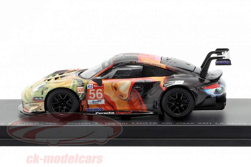 Porsche 911 RSR #56 vincitore LMGTE Am 24h LeMans 2019 Team Project 1 1:64 Spark