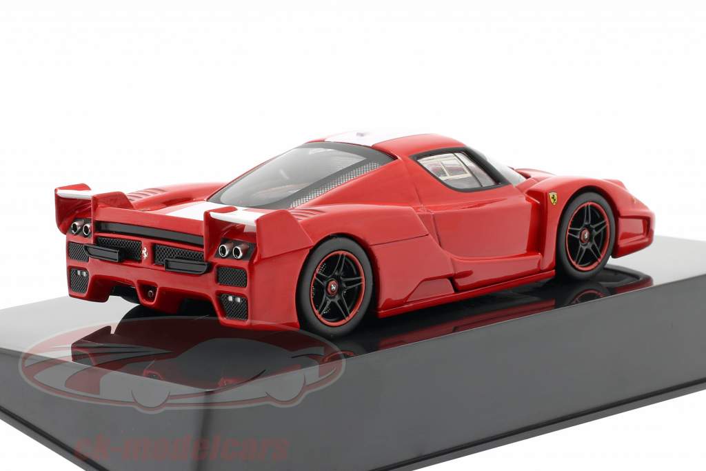Ferrari FXX 2006 red with white stripe 1:43 HotWheels Elite