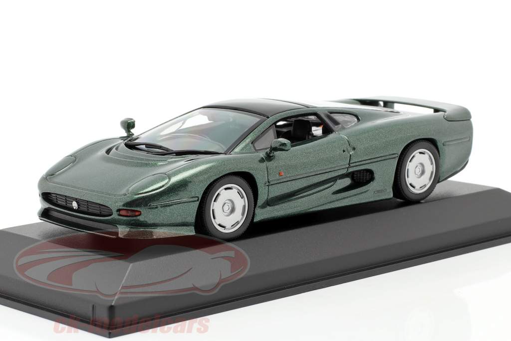 Jaguar XJ220 Bouwjaar 1991 donkergroen metalen 1:43 Minichamps