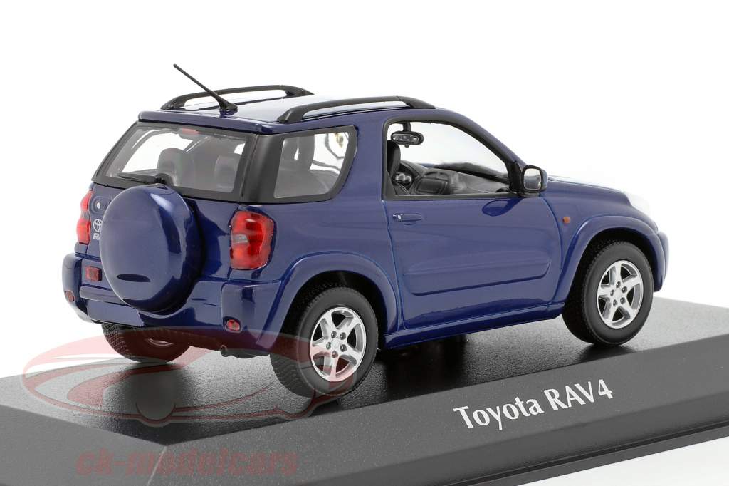 Toyota RAV4 year 2000 dark blue metallic 1:43 Minichamps