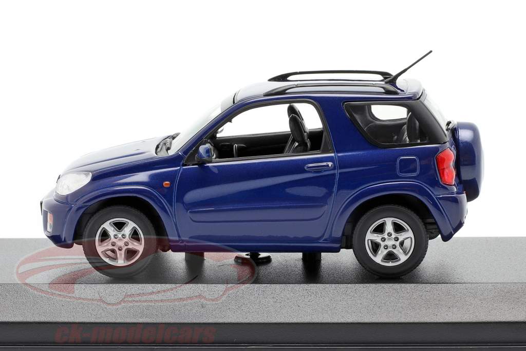 Toyota RAV4 year 2000 dark blue metallic 1:43 Minichamps