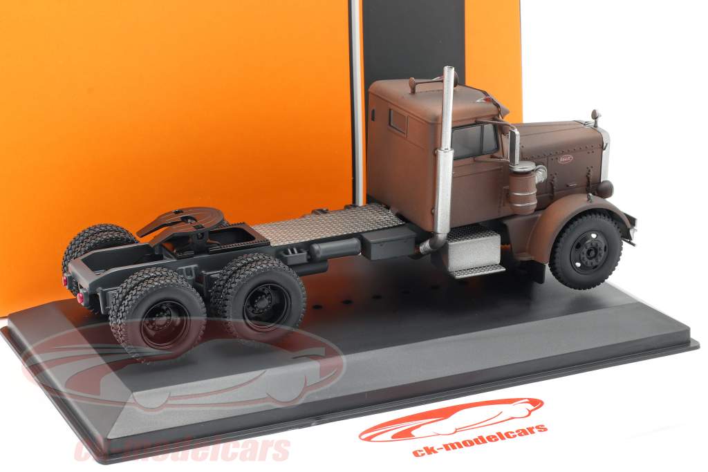 Peterbilt 281 卡车 建设年份 1956 垫 棕色 / 生锈的 版 1:43 Ixo