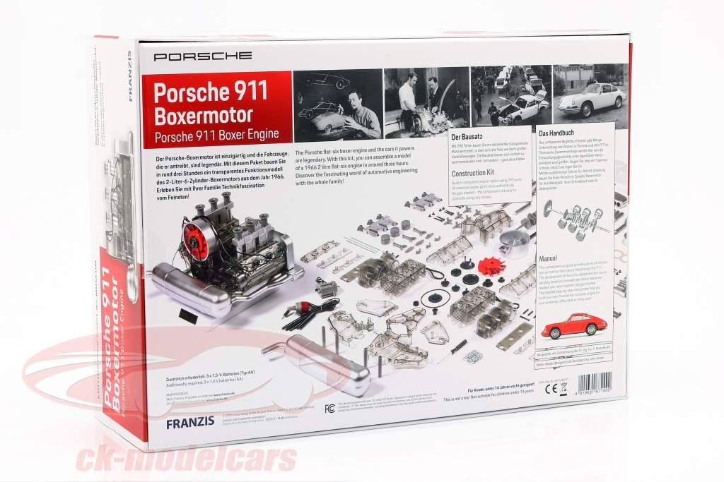 Franzis 1:4 Porsche 911 6-cylinder Boxer engine year 1966