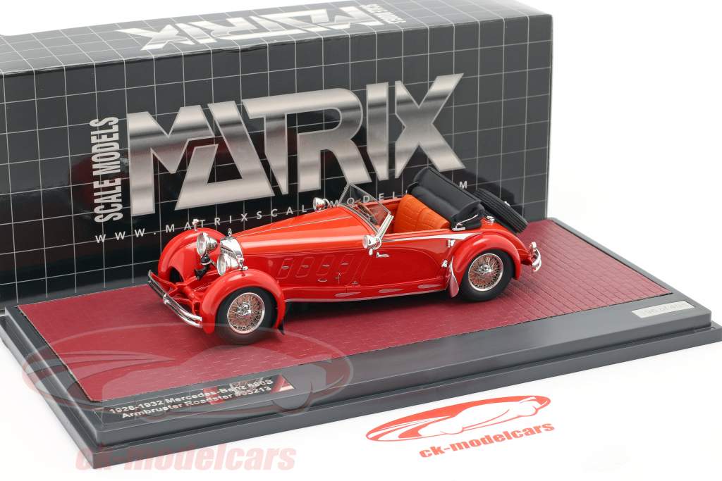 Mercedes-Benz 680S Armbruster Roadster Open year 1928-1932 red 1:43 Matrix