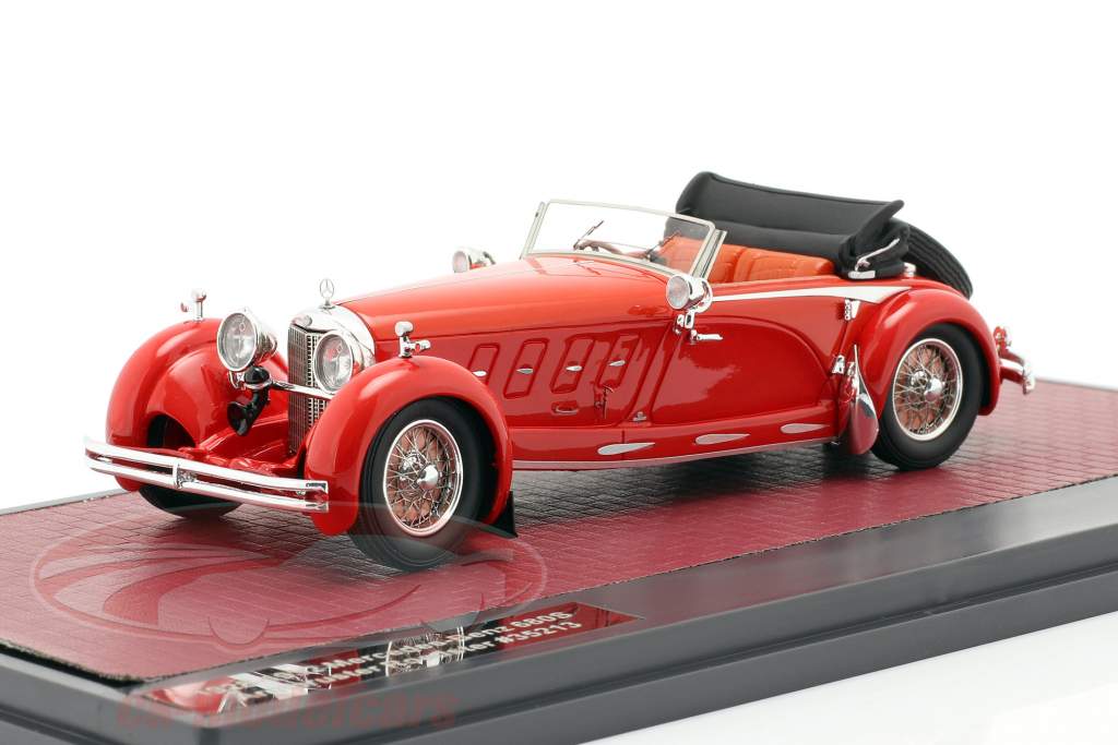 Mercedes-Benz 680S Armbruster Roadster Open year 1928-1932 red 1:43 Matrix