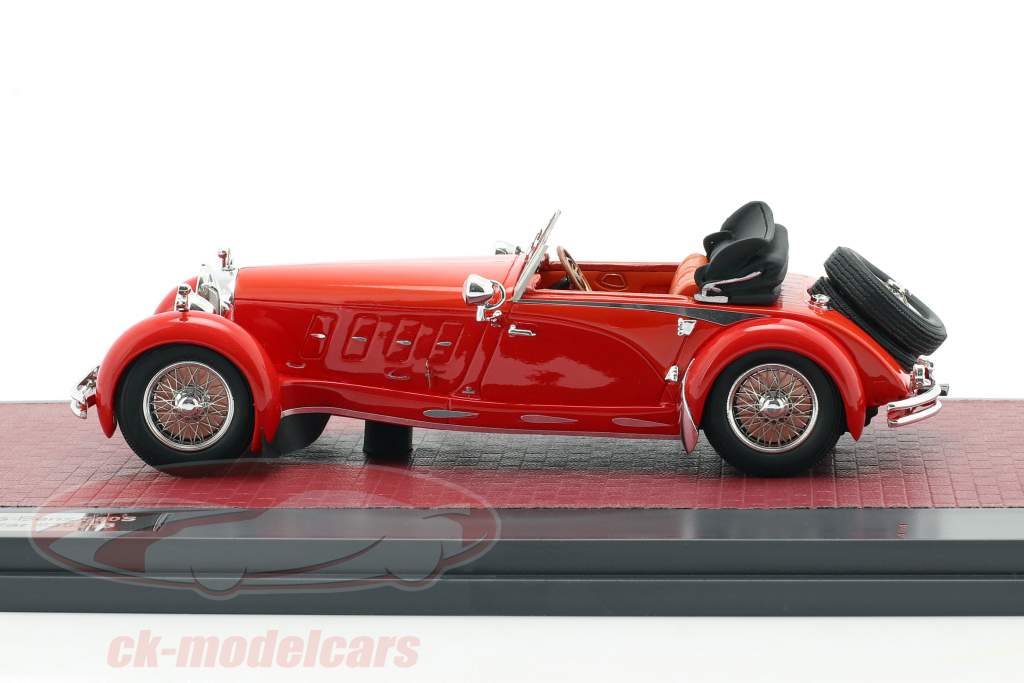 Mercedes-Benz 680S Armbruster Roadster Open year 1928-1932 red 1:43 Matrix