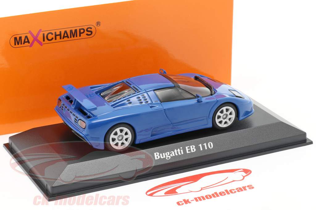 Bugatti EB 110 year 1994 blue 1:43 Minichamps