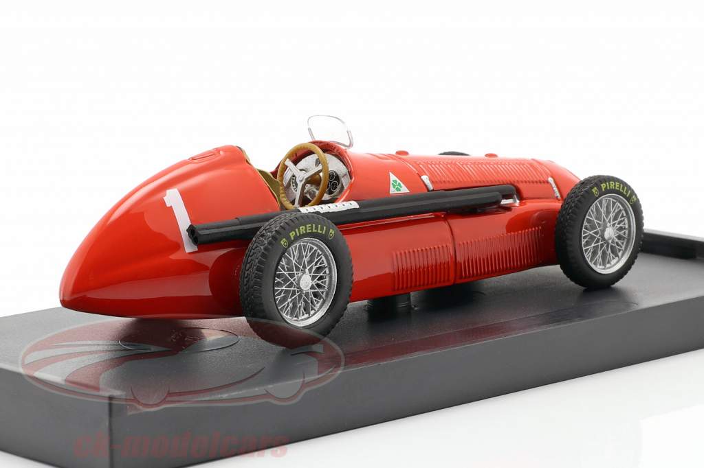 Juan Manuel Fangio Alfa Romeo 158 #1 Storbritanien GP formel 1 1950 1:43 Brumm