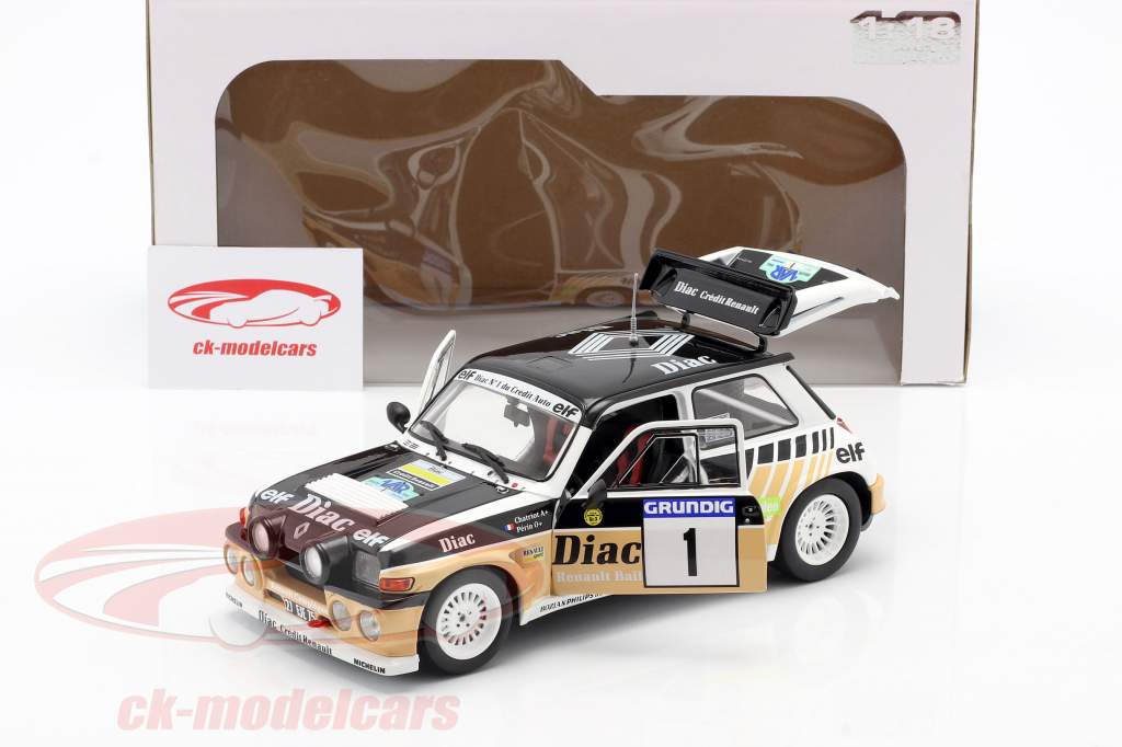 Renault Maxi 5 Turbo #1 Vinder Rallye du Var 1986 Chatriot, Perin 1:18 Solido
