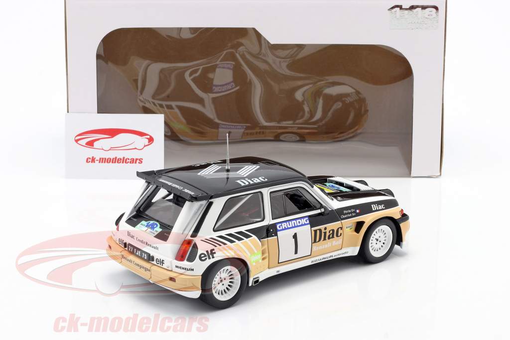 Renault Maxi 5 Turbo #1 Vinder Rallye du Var 1986 Chatriot, Perin 1:18 Solido