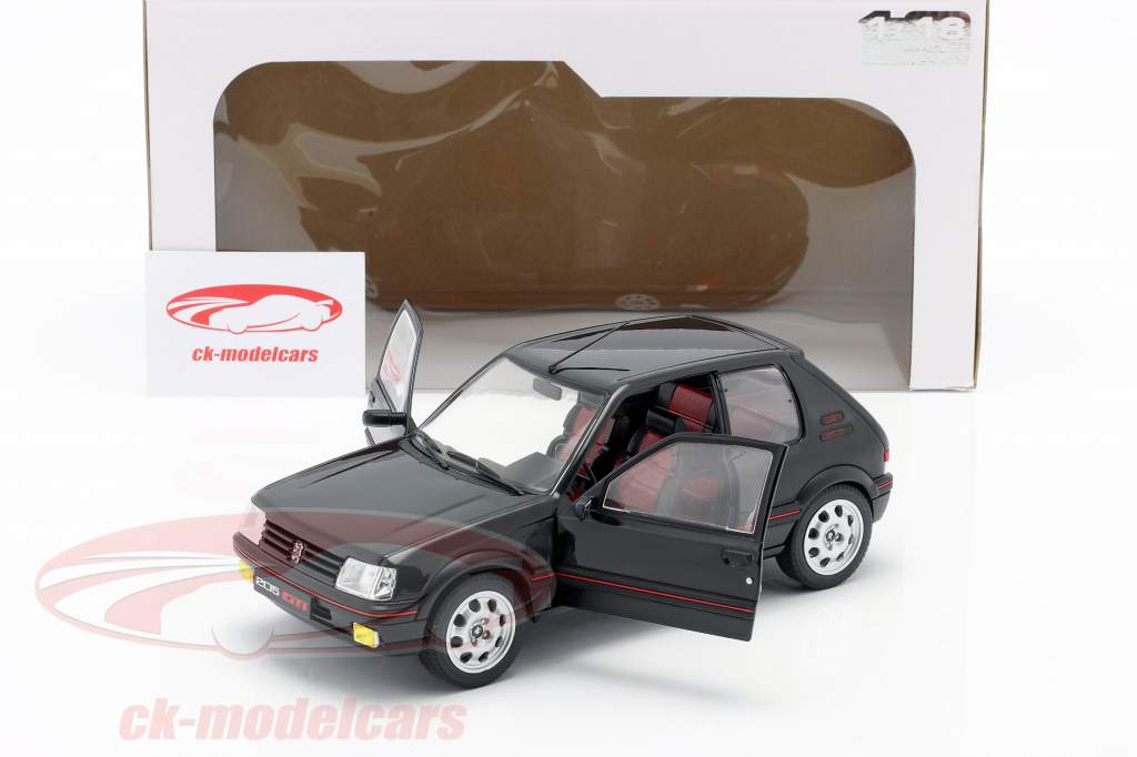 Peugeot 205 GTI MK2 schwarz / rot 1:18 Solido