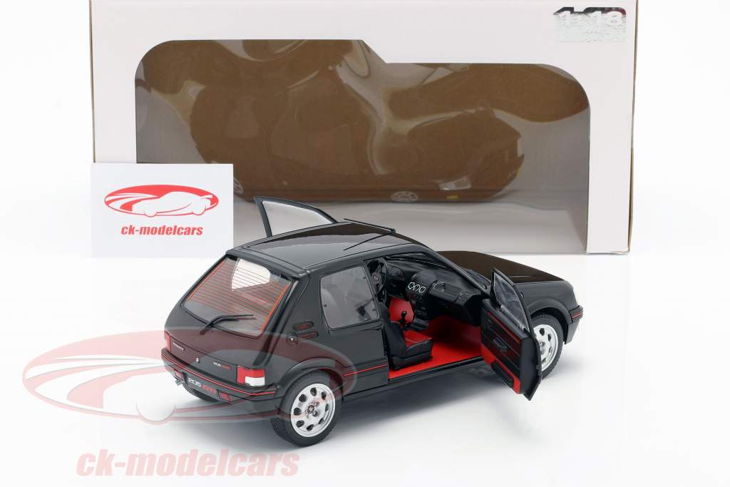 Peugeot 205 GTI MK2 nero / rosso 1:18 Solido