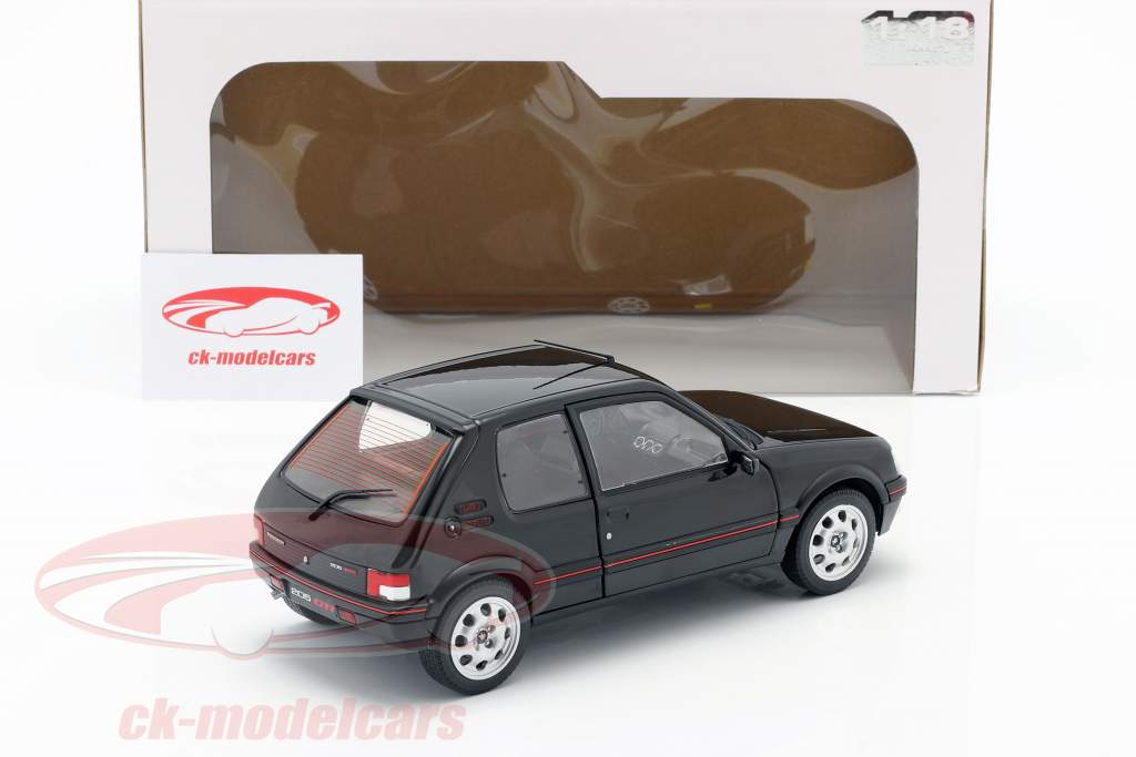 Peugeot 205 GTI MK2 nero / rosso 1:18 Solido