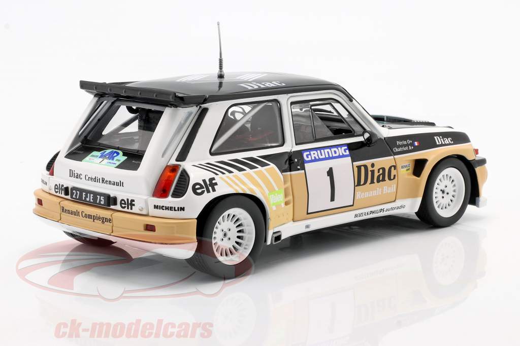 Renault Maxi 5 Turbo #1 Vinder Rallye du Var 1986 Chatriot, Perin 1:18 Solido