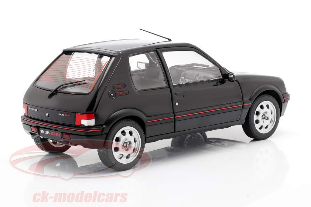 Peugeot 205 GTI MK2 schwarz / rot 1:18 Solido