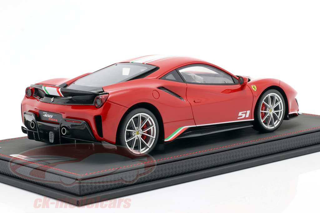 Ferrari 488 Pista Piloti Byggeår 2018 rød 1:18 BBR