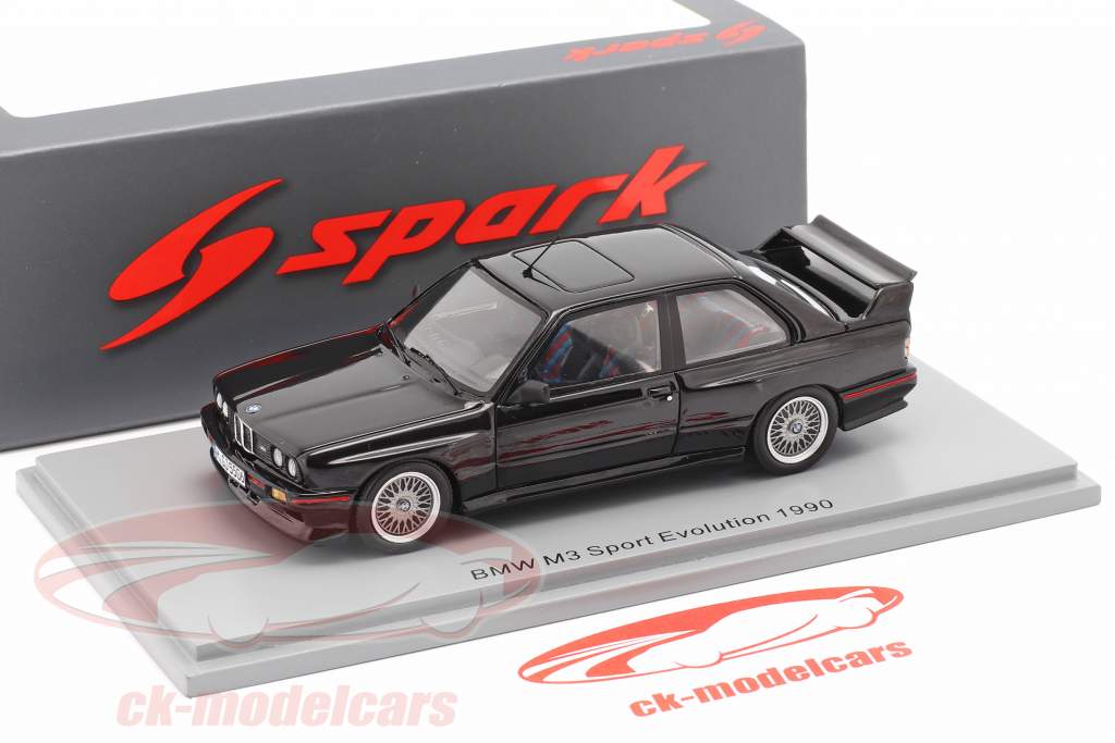 BMW M3 Sport Evolution Baujahr 1990 schwarz 1:43 Spark
