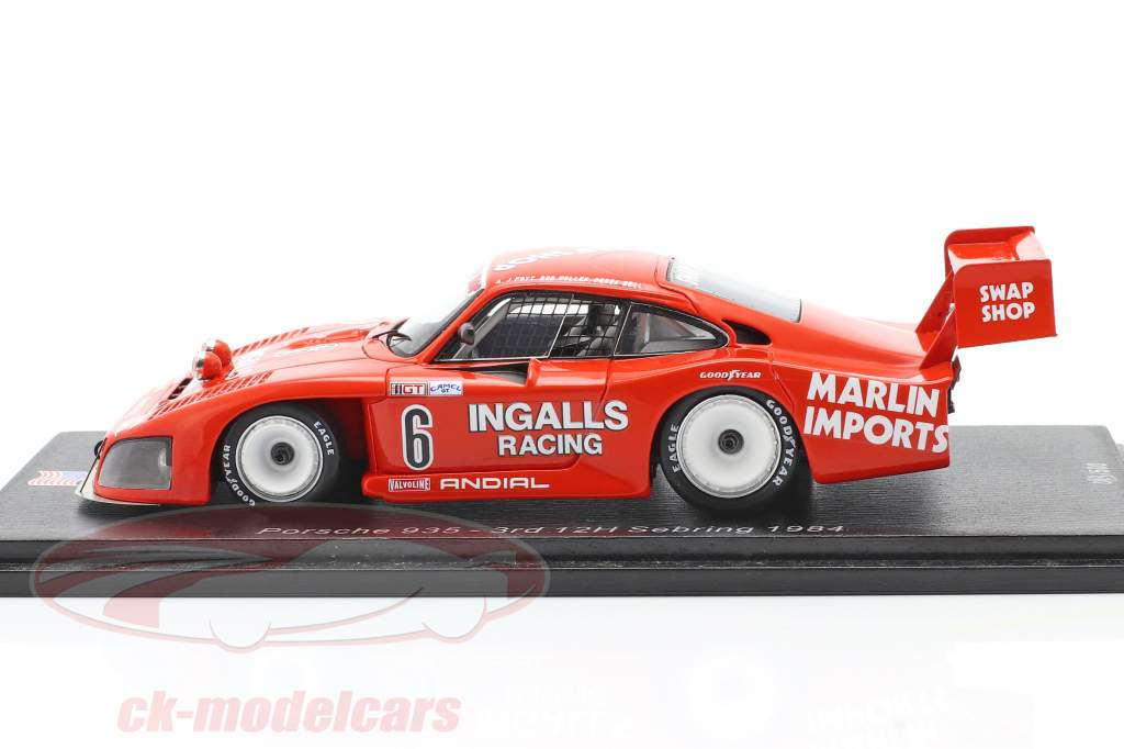 Porsche 935 #6 3 ° 12h Sebring 1984 Bell, Foyt, Wollek 1:43 Spark