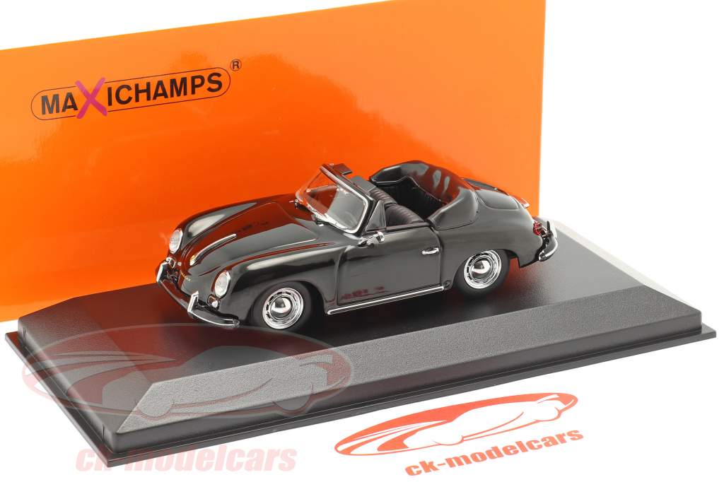 Porsche 356 A Cabriolet år 1956 sort 1:43 Minichamps