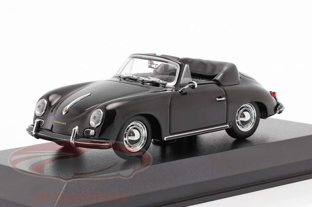 Porsche 356 A Cabriolet år 1956 sort 1:43 Minichamps