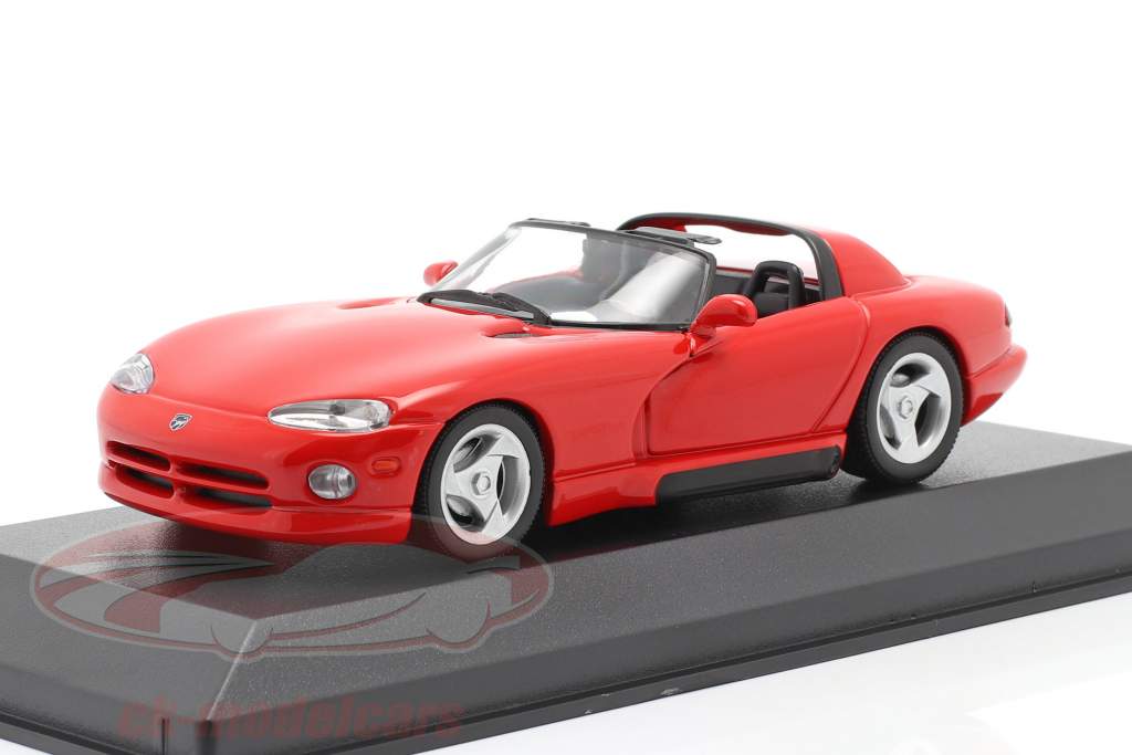 Dodge Viper Roadster jaar 1993 rood 1:43 Minichamps
