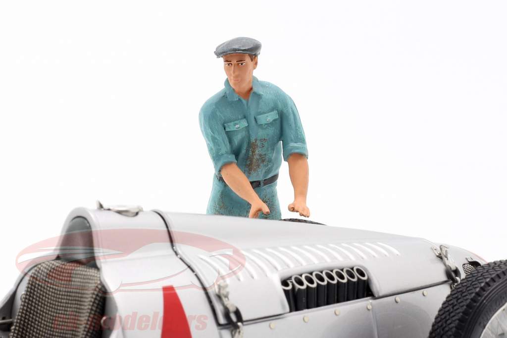 Auto Union メカニック フィギュア 突きつけ インクルード レーシングカー 1:18 Figutec 図