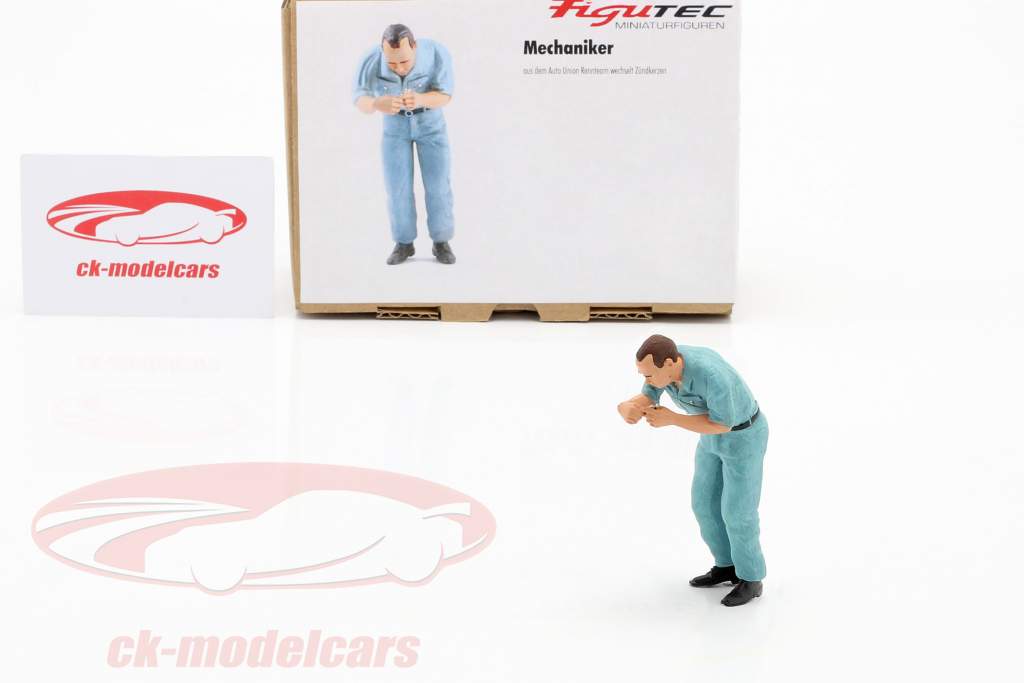 Auto Union mécanicien figure changement étincelle bouchons 1:18 Figutec figures