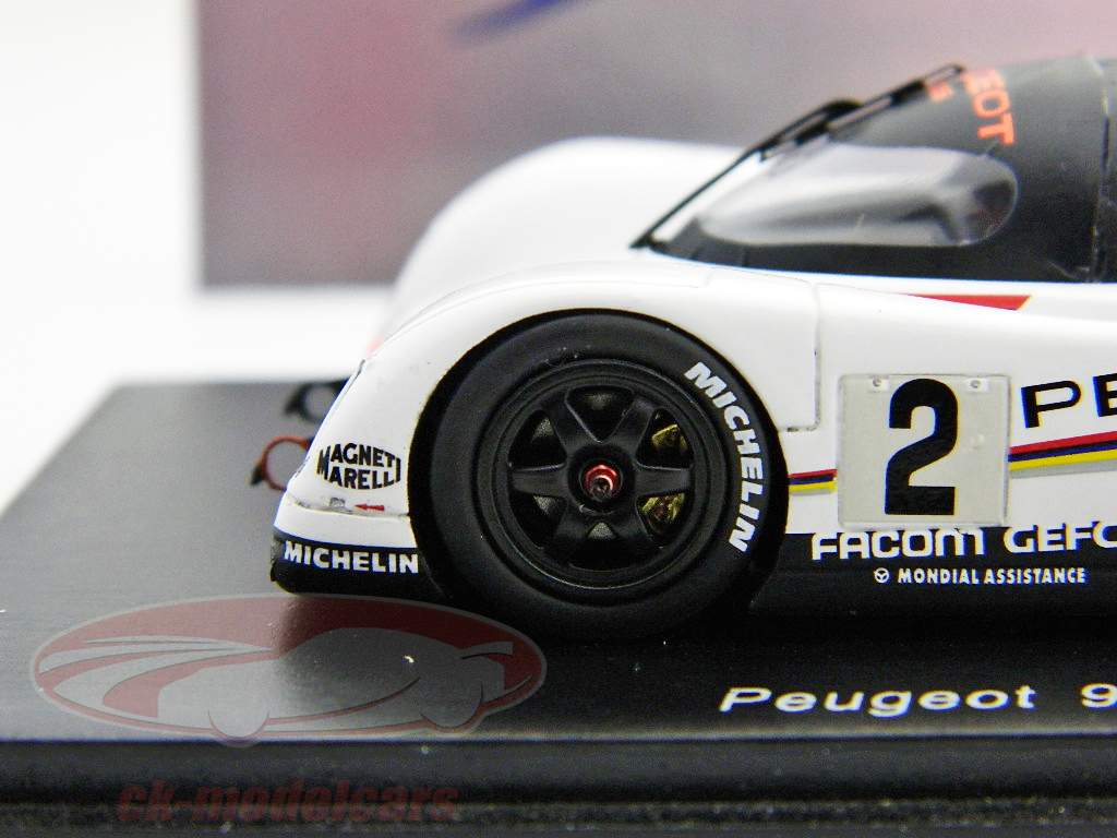 M. Baldi Peugeot 905 EV1 #2 3rd LeMans 1992 1:43 Spark