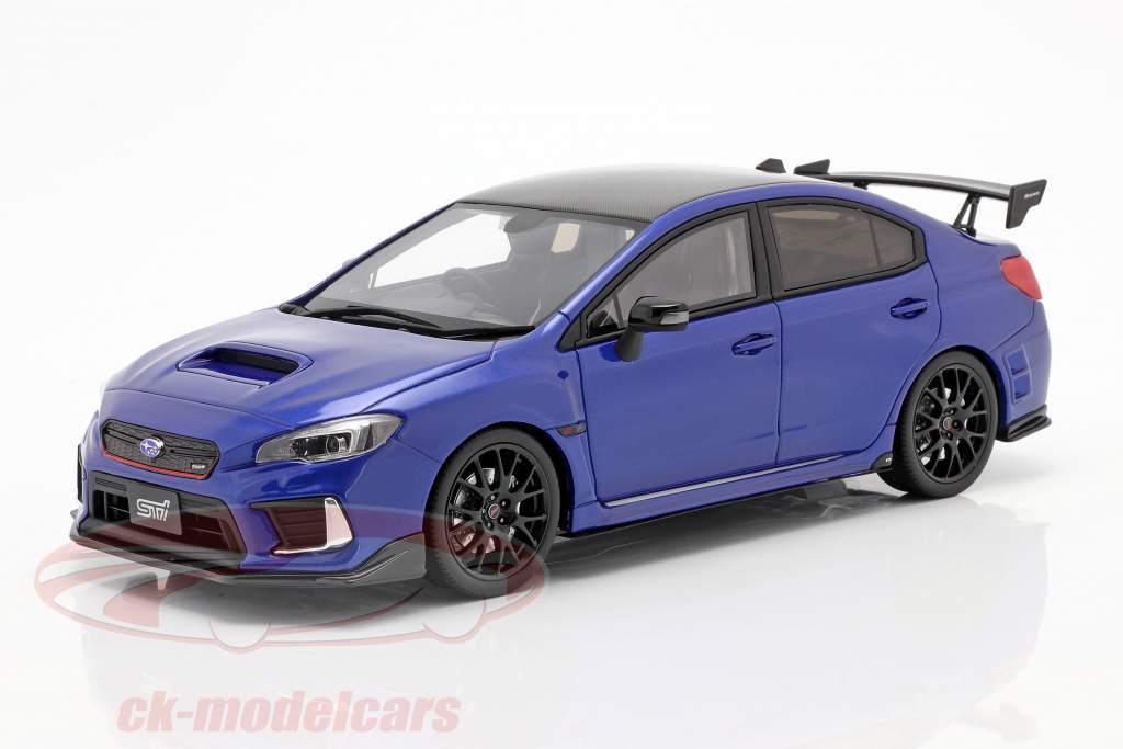 Subaru STI S208 NBR Challenge Bouwjaar 2018 blauw 1:18 Kyosho