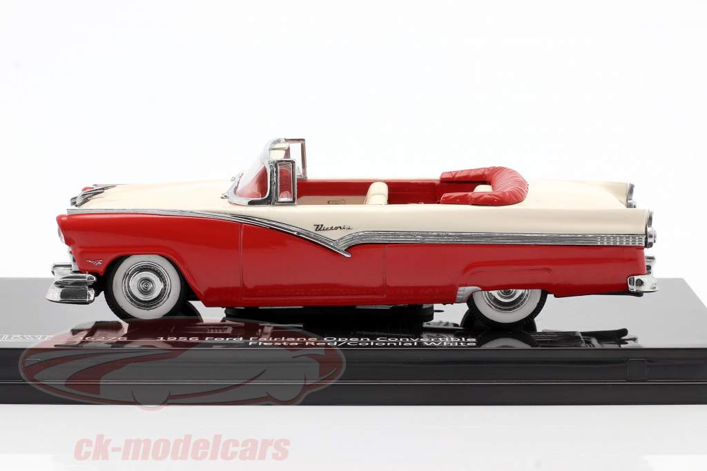 Ford Fairlane Open Convertible 年 1956 红 / 白色 1:43 Vitesse