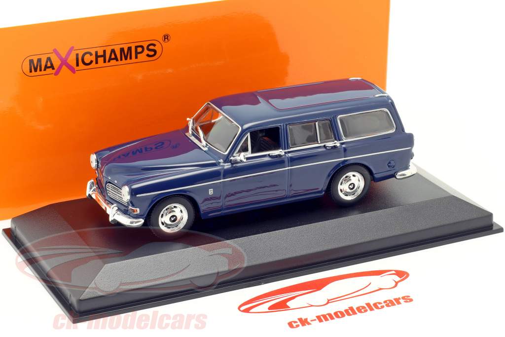 Volvo 121 Amazon Break 年 1966 闇 青い 1:43 Minichamps