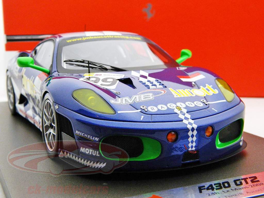 BBR Models 1:18 Ferrari F430 GT2 #99 24h LeMans 2008 JMB