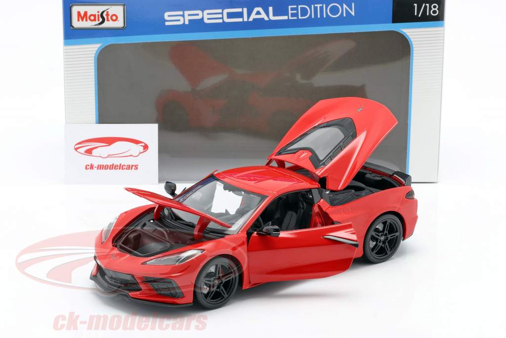 Chevrolet Corvette C8 Stingray Baujahr 2020 rot 1:18 Maisto