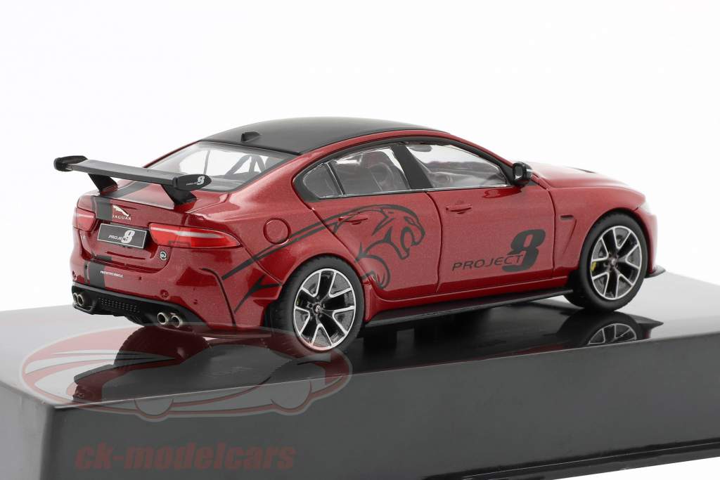 Jaguar XE SV Project 8 year 2017 dark red metallic 1:43 Ixo