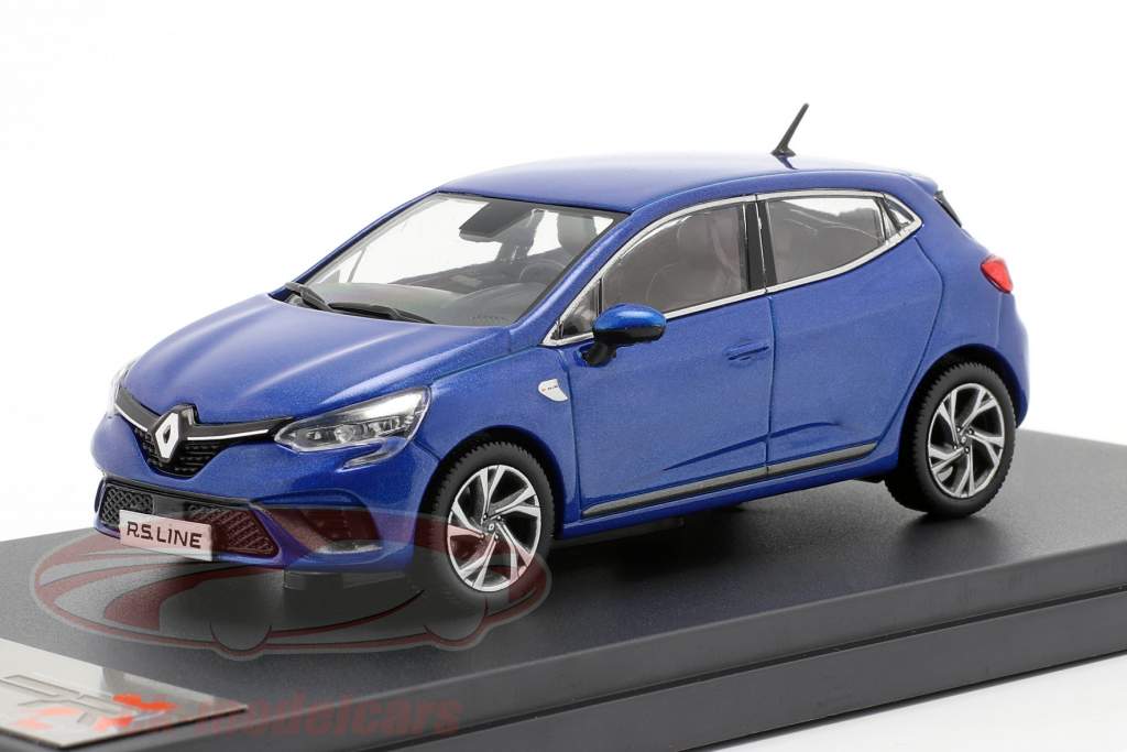 Renault Clio RS Line an 2019 bleu métallique 1:43 Premium X