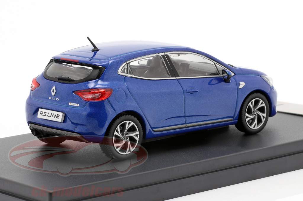 Renault Clio RS Line an 2019 bleu métallique 1:43 Premium X