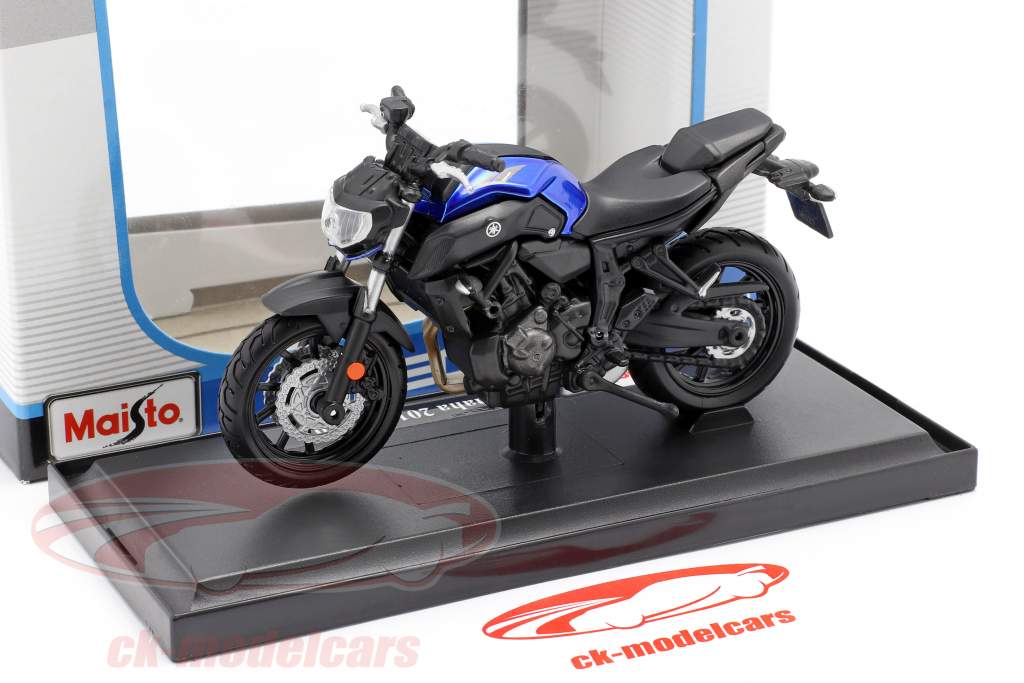 Yamaha MT-07 year 2018 blue / black 1:18 Maisto