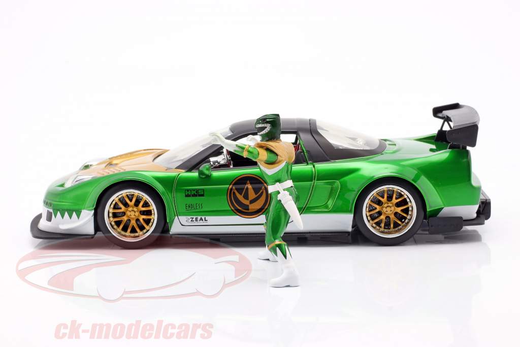 Honda NSX Type R 2002 Con figura Green Ranger Power Rangers 1:24 Jada Toys