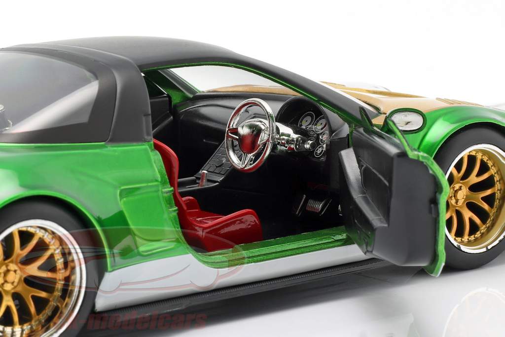 Honda NSX Type R 2002 Con figura Green Ranger Power Rangers 1:24 Jada Toys