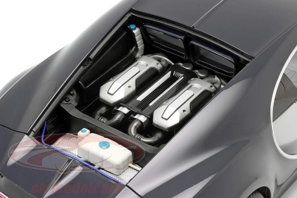 Bugatti Chiron Année de construction 2017 glacier blanc / atlantic bleu 1:12 AUTOart